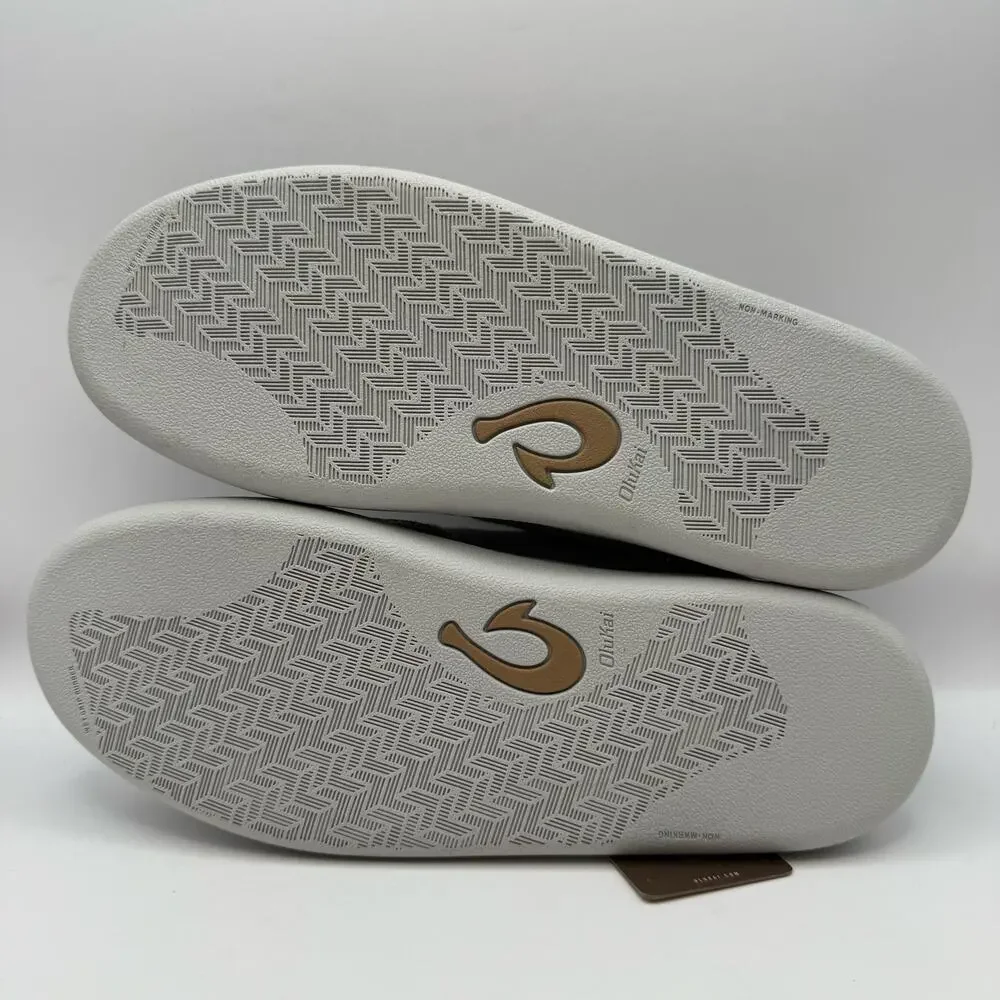 OLUKAI MEN'S 9.5 PULIKI 10528 POI CHARCOAL MSRP $140 NWOB